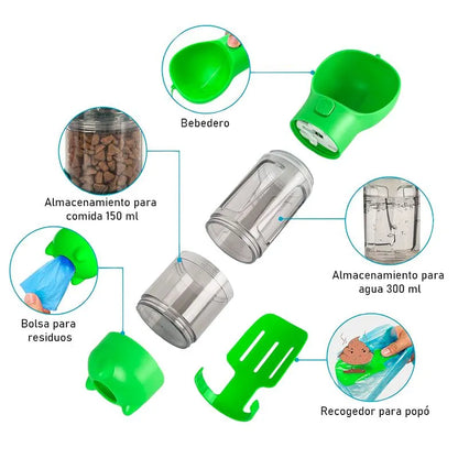 BOTELLA MULTIUSO 3 EN 1 PARA MASCOTA